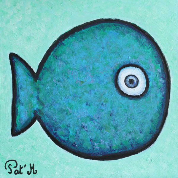 Blue fish artwork