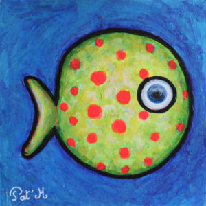 funny fish painting