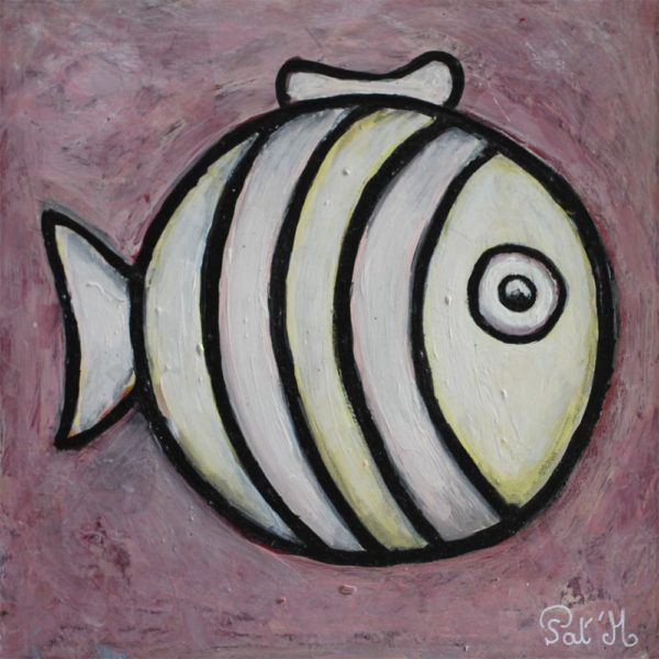 White fish painting for kids
